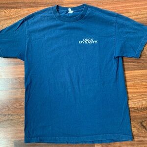 Duck Dynasty TV Show Si Intistic Stuff  A&E 2012 T Shirt Large Blue Funny Cotton